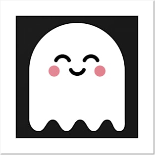 Cute Ghost White Posters and Art